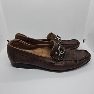Alan Payne Mario Deerskin Bit Loafers brown 10C
